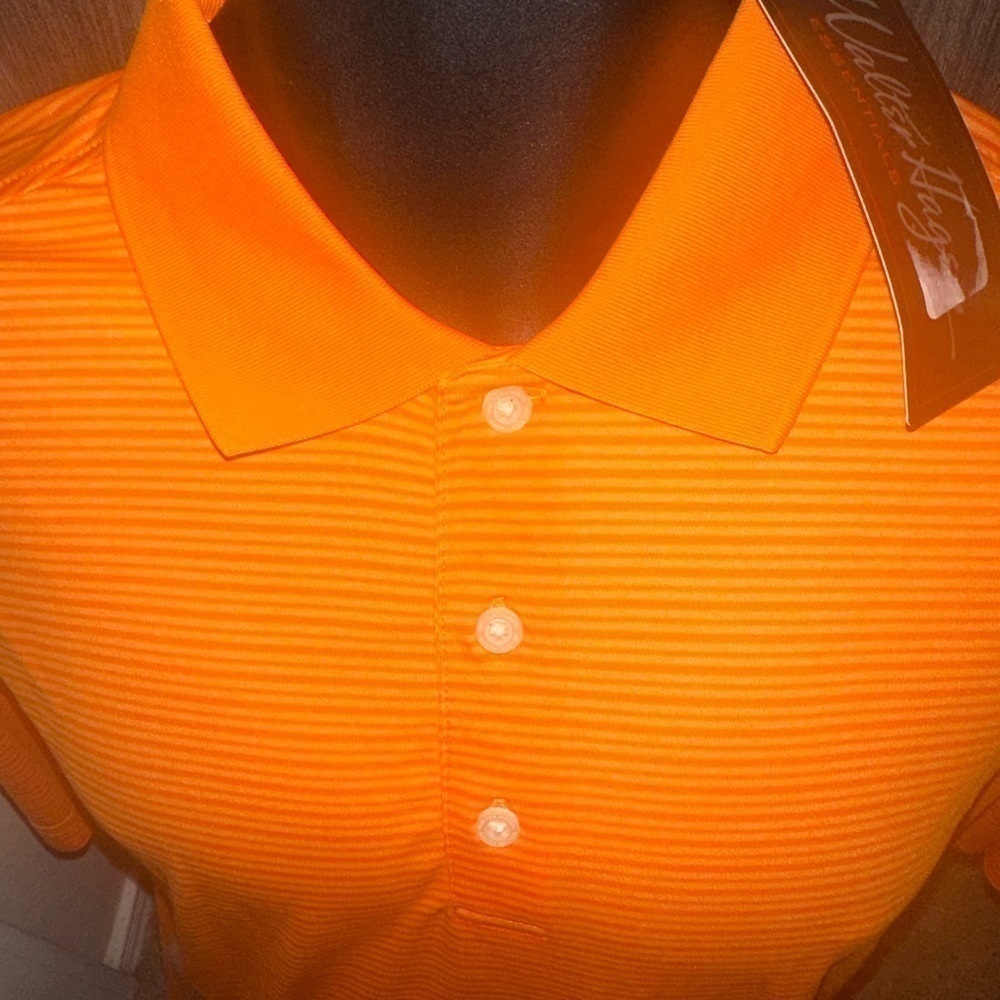 Men’s New Walter Hagen Golf Orange Polo Shirt Size m Medium - Picture 5 of 6